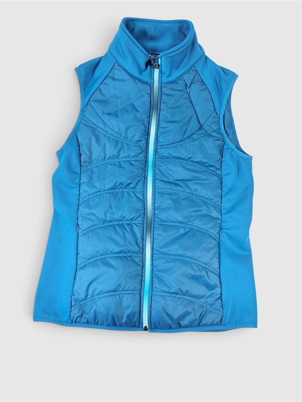 Athleta Flashpack Vest Womens L Teal Blue PrimaLoft Hybrid Puffer NWOT